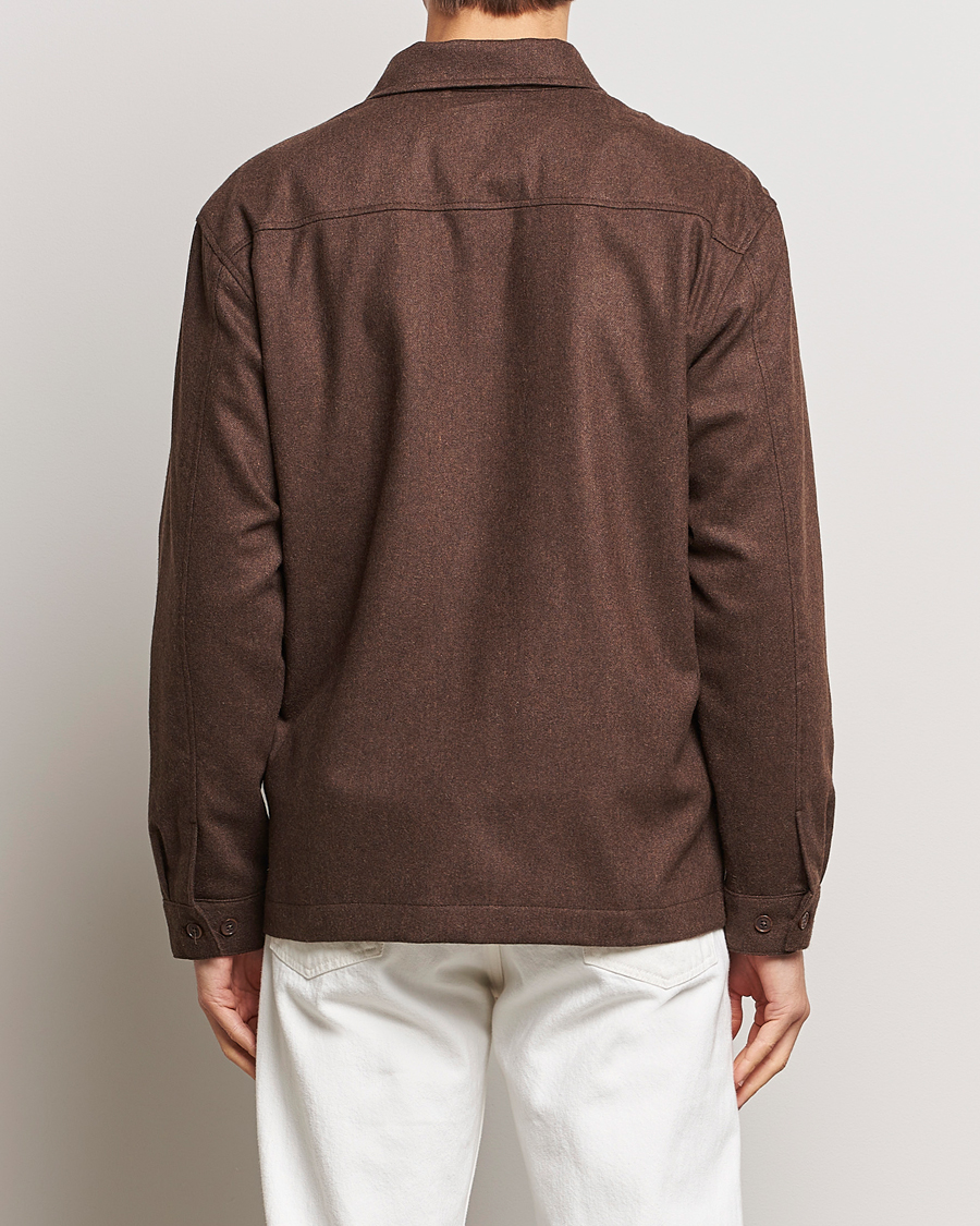 Mies | Kauluspaidat | NN07 | Isak Pocket Overshirt Demitasse Brown