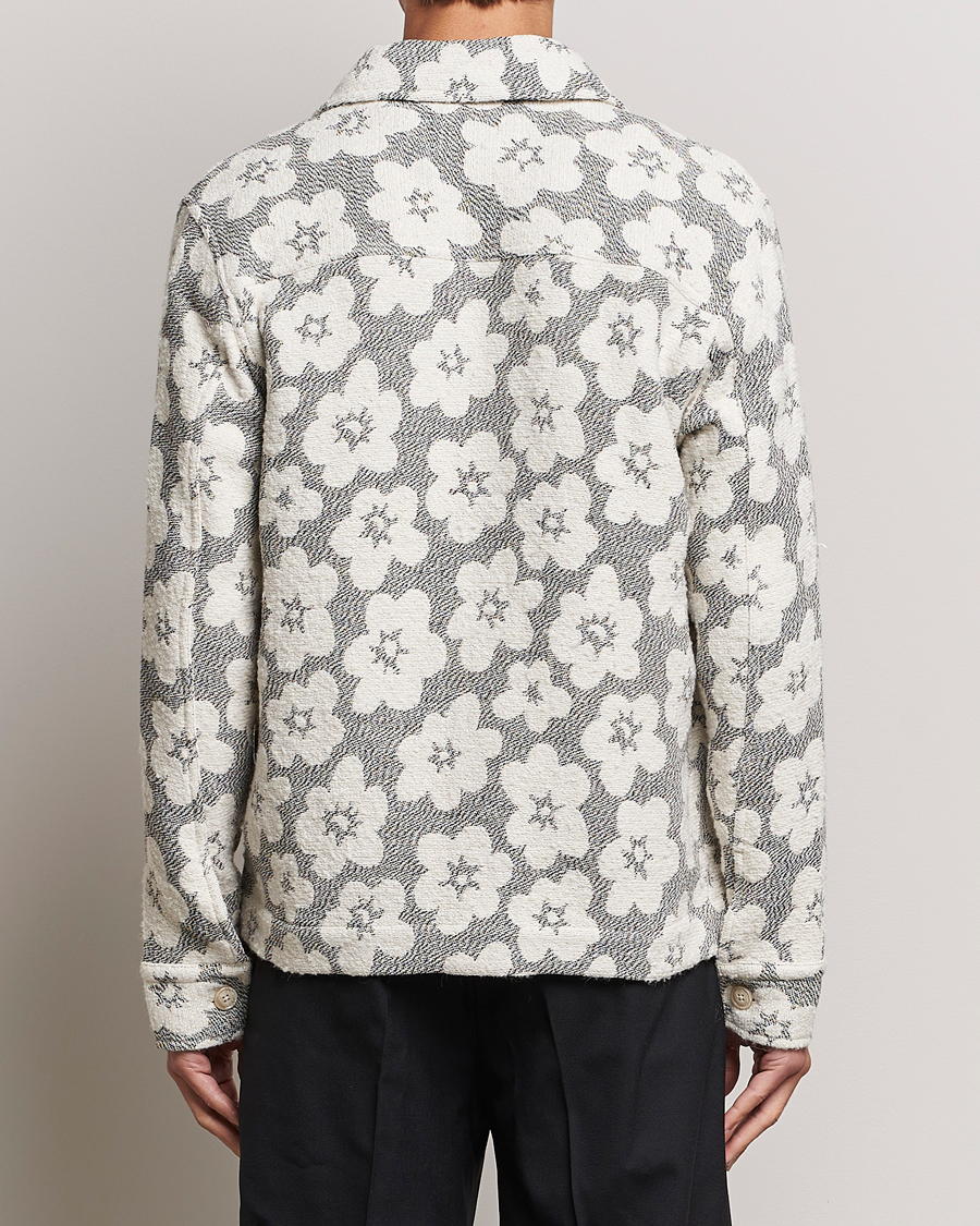 Mies | Takit | NN07 | Rahim Flower Shirt Jacket White/Black