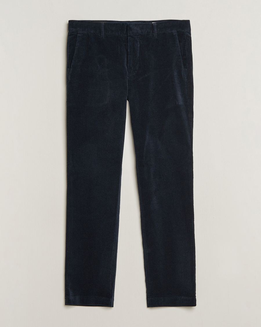 Mies | Housut | NN07 | Theo Regular Fit Corduroy Chinos Navy Blue