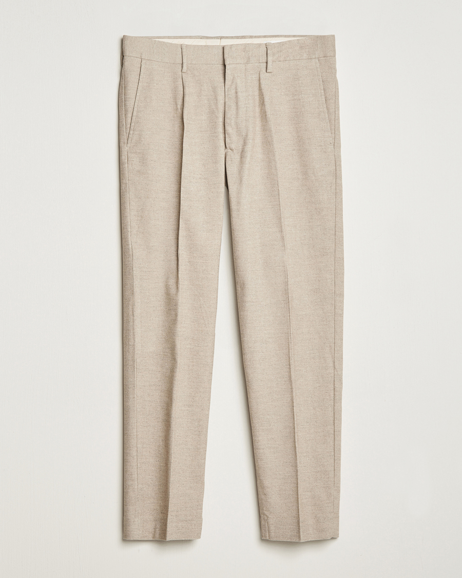 Mies | NN07 | NN07 | Bill Pleated Structured Trousers Cement Melange