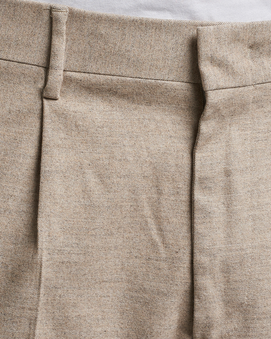 Mies | Housut | NN07 | Bill Wool Pleated Trousers Cement