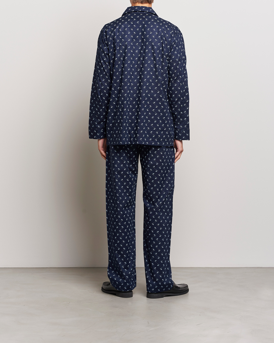 Mies | Yöpuvut ja kylpytakit | Derek Rose | Cotton Ski Pyjama Set Navy