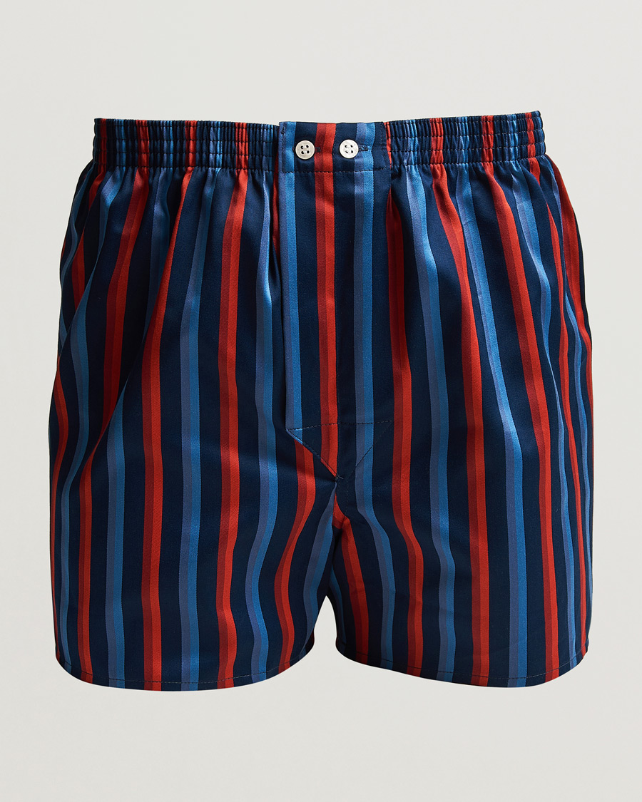 Mies | Alusvaatteet | Derek Rose | Classic Fit Striped Cotton Boxer Shorts Multi