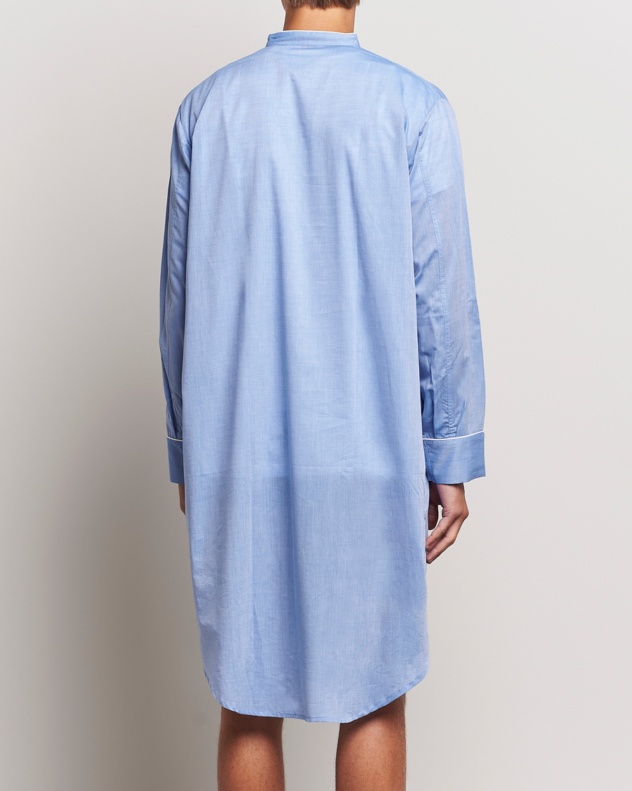 Mies | Derek Rose Cotton Pullover Nightshirt Light Blue | Derek Rose | Cotton Pullover Nightshirt Light Blue
