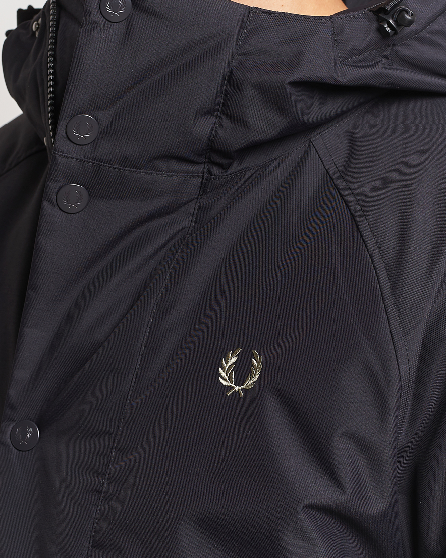 Mies | Takit | Fred Perry | Padded Zip Through Parka Black