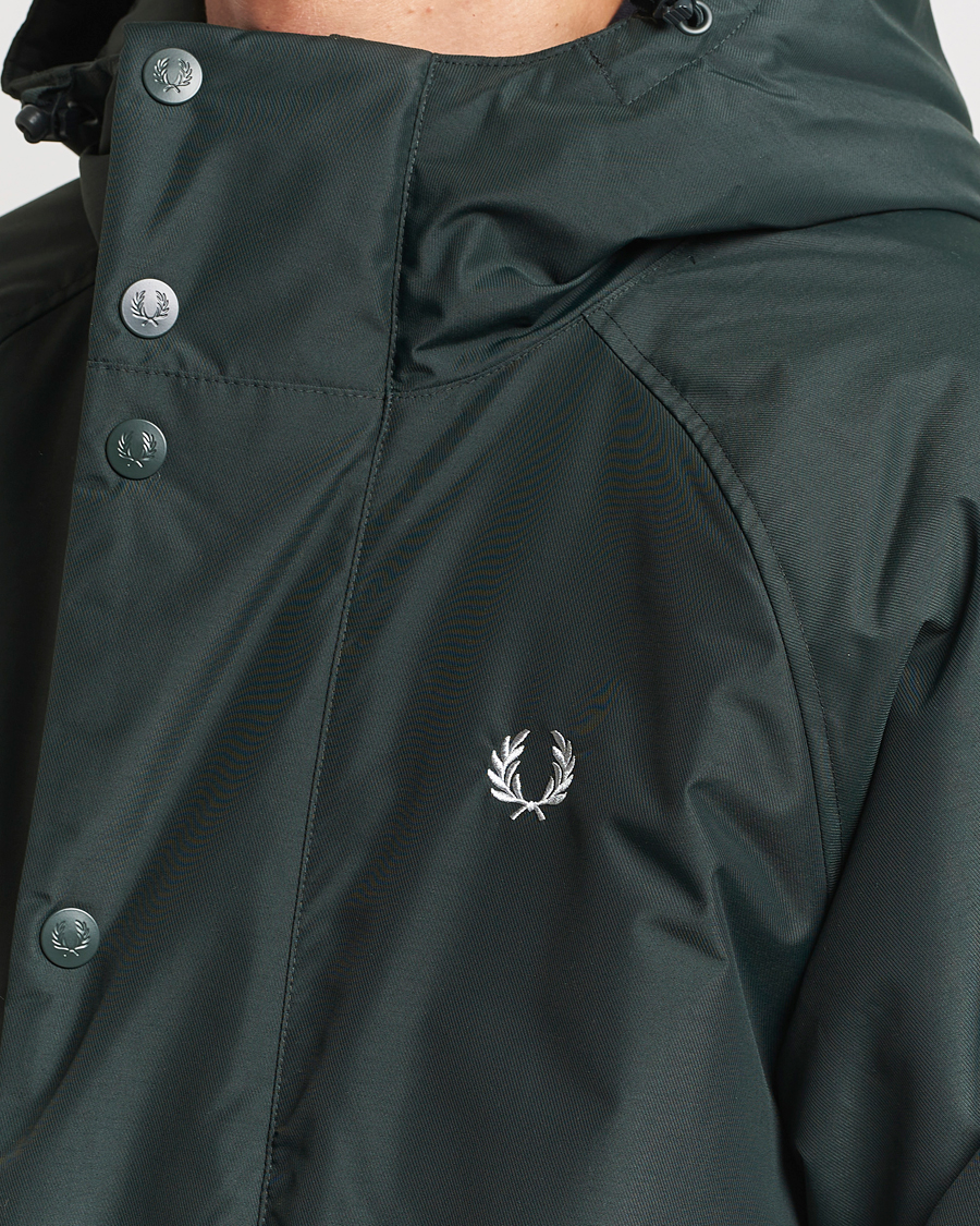 Mies | Takit | Fred Perry | Padded Zip Through Parka Night Green