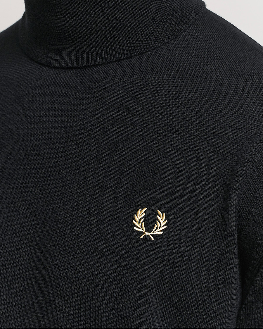 Mies | Puserot | Fred Perry | Classic Rollnock Jumper Black