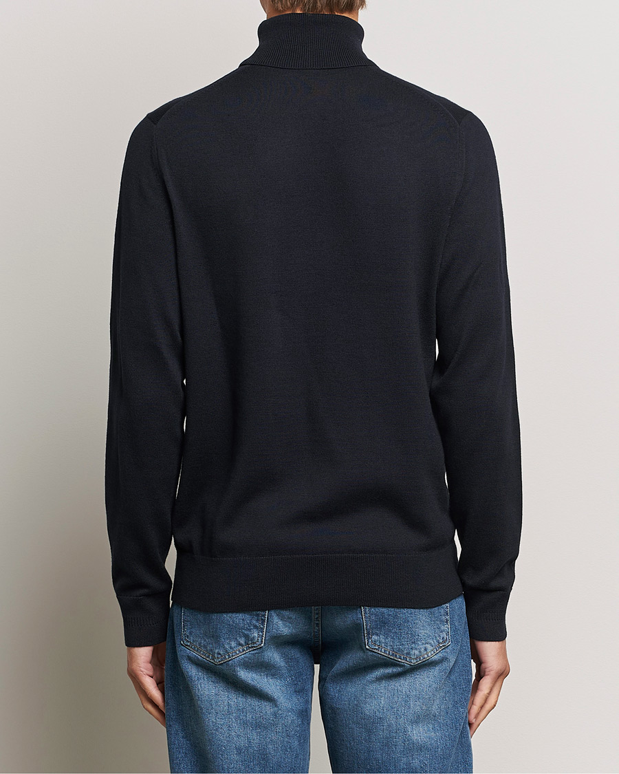 Mies | Puserot | Fred Perry | Knitted Rollneck Jumper Navy