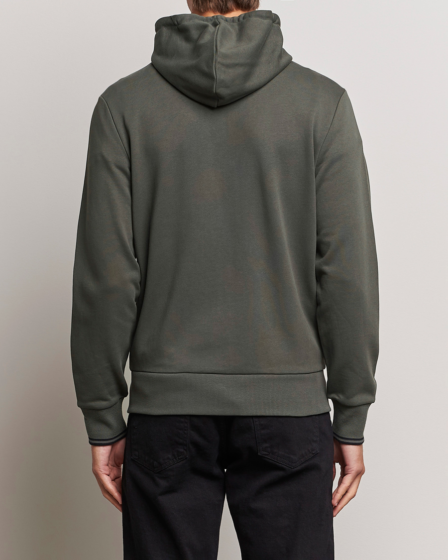 Mies | Puserot | Fred Perry | Hooded Zip Sweatshirt Field Green