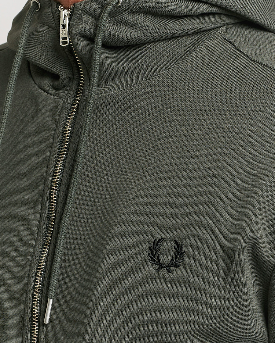 Mies | Puserot | Fred Perry | Hooded Zip Sweatshirt Field Green