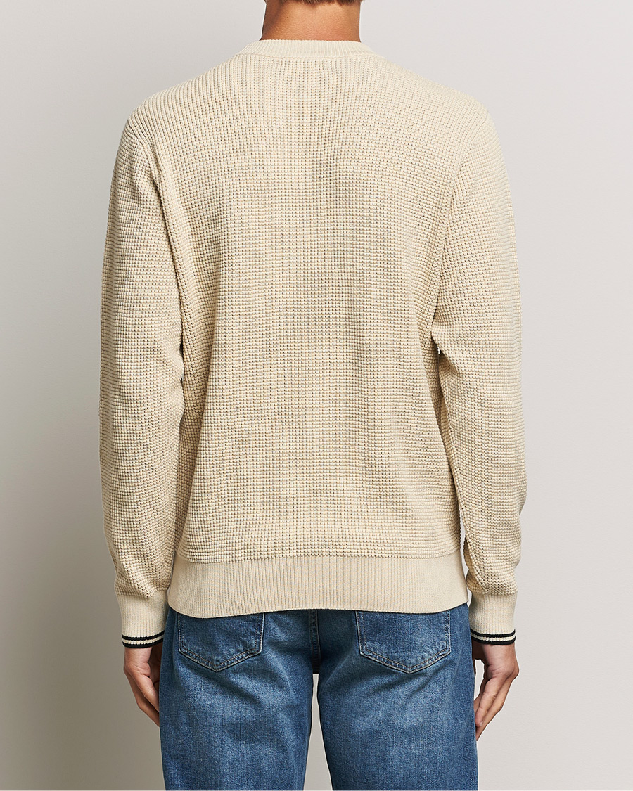 Mies | Puserot | Fred Perry | Waffle Stitch Jumper Oatmeal