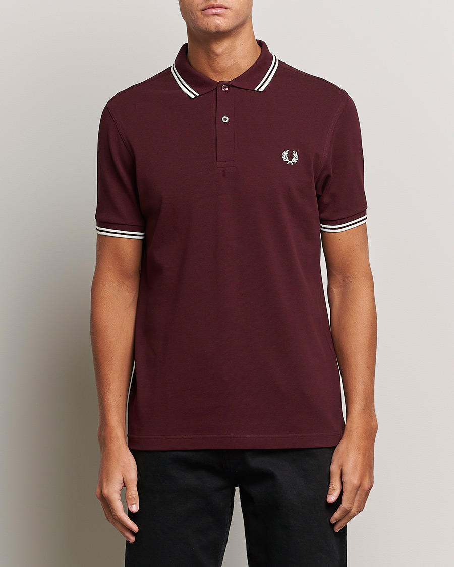 Mies | Pikeet | Fred Perry | Twin Tipped Polo Shirt Oxblood