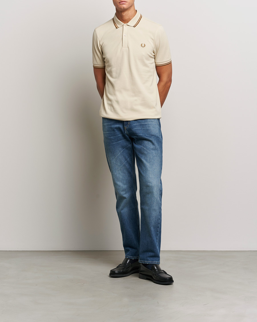 Mies | Pikeet | Fred Perry | Twin Tipped Polo Shirt Oatmeal