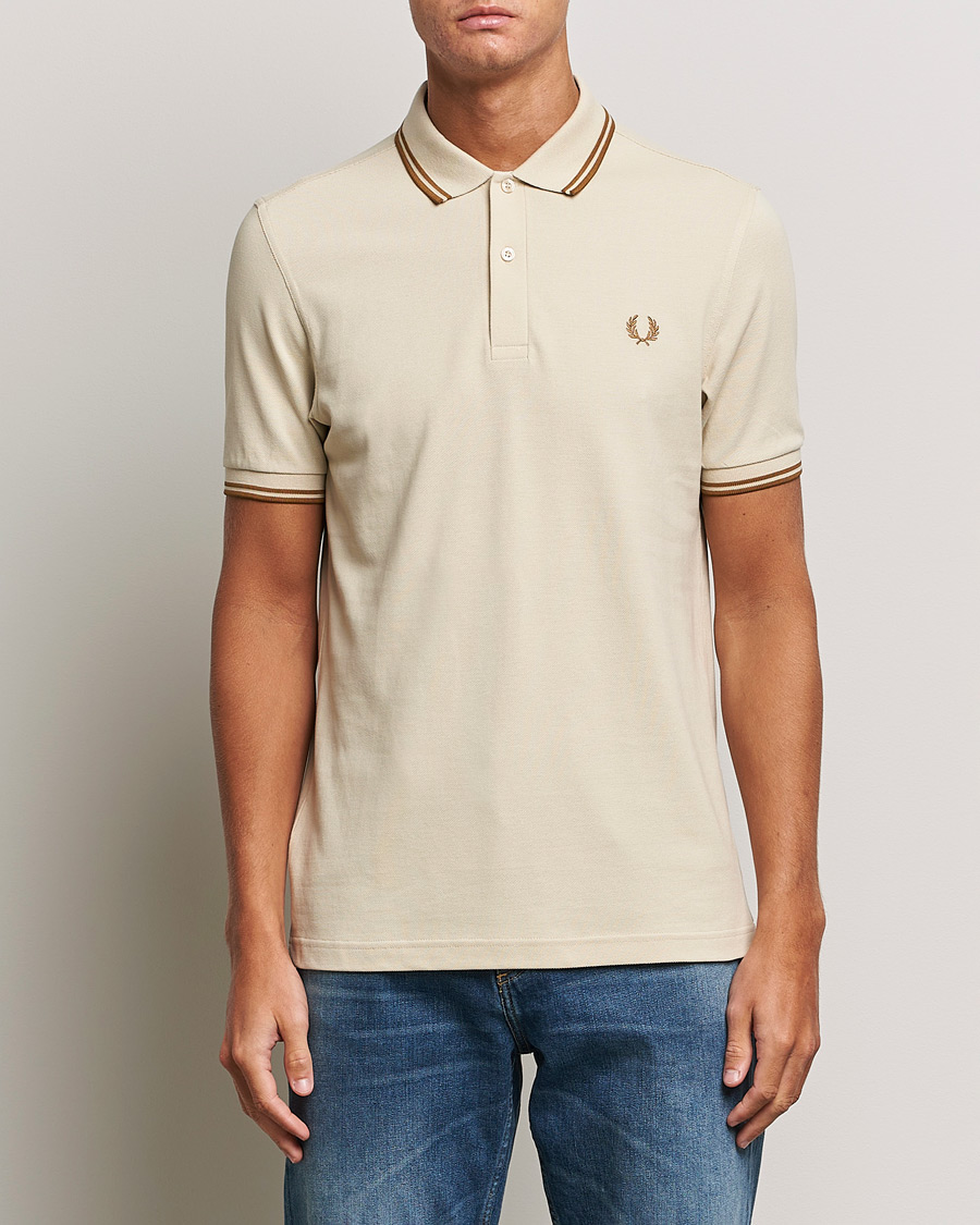 Mies |  | Fred Perry | Twin Tipped Polo Shirt Oatmeal