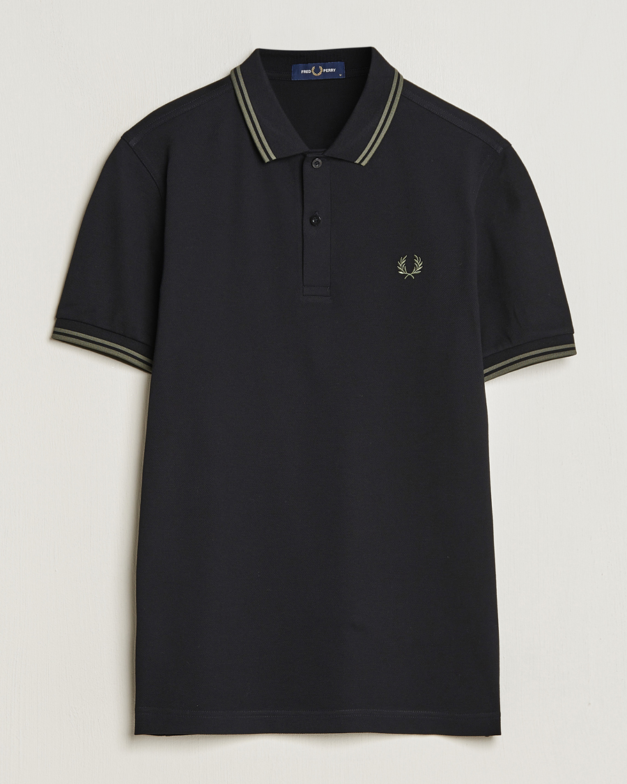 Mies | Pikeet | Fred Perry | Twin Tipped Polo Shirt Black