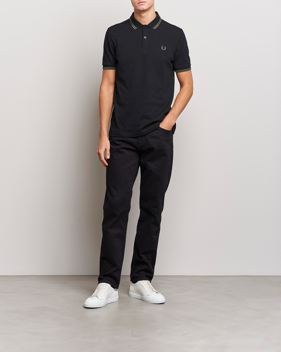 Mies | Pikeet | Fred Perry | Twin Tipped Polo Shirt Black