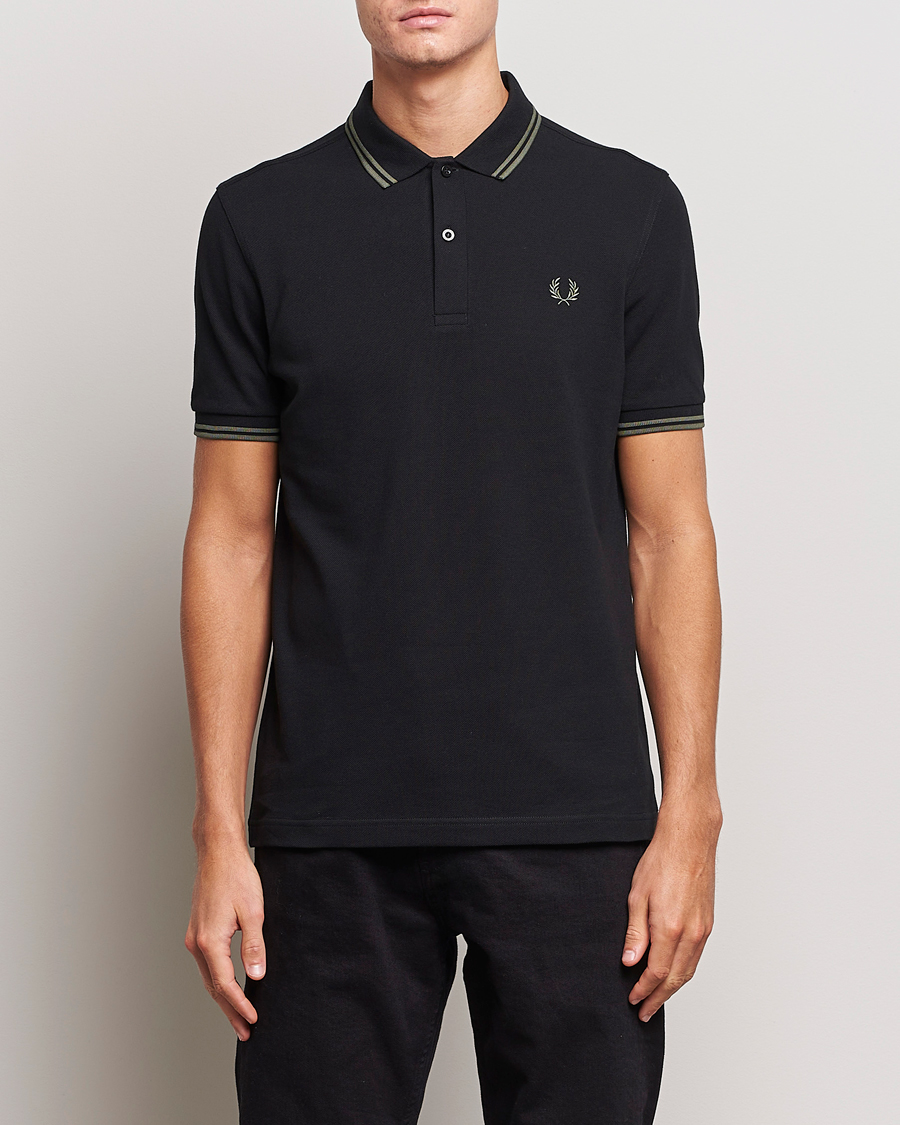 Mies | Pikeet | Fred Perry | Twin Tipped Polo Shirt Black