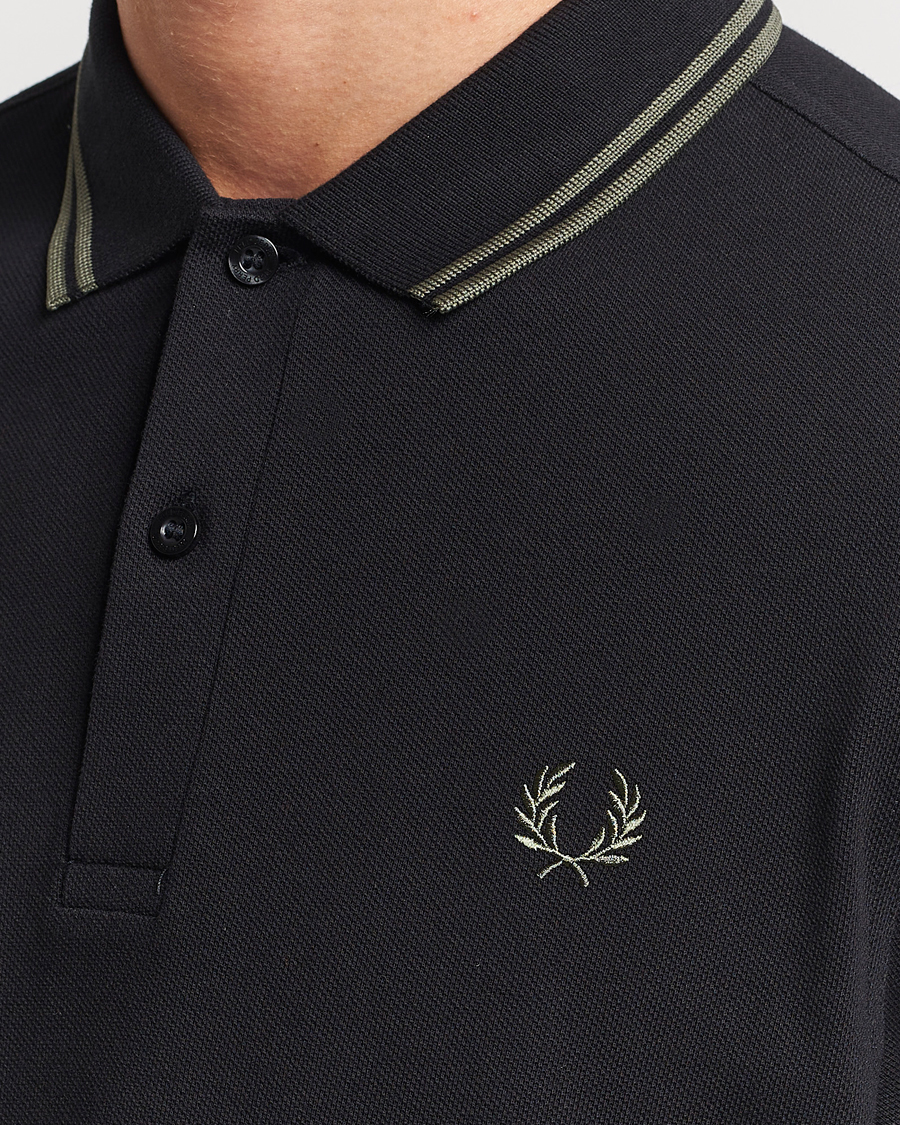 Mies | Pikeet | Fred Perry | Twin Tipped Polo Shirt Black