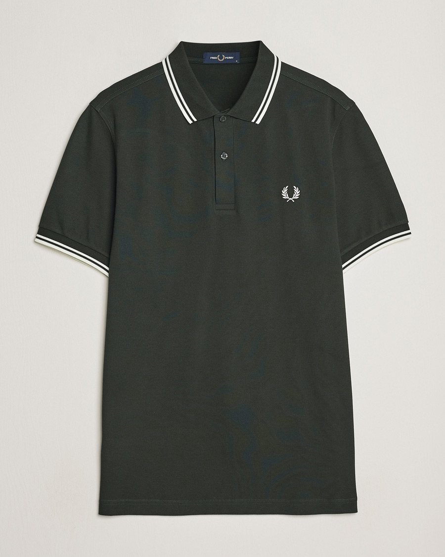 Mies | Pikeet | Fred Perry | Twin Tipped Polo Shirt Night Green