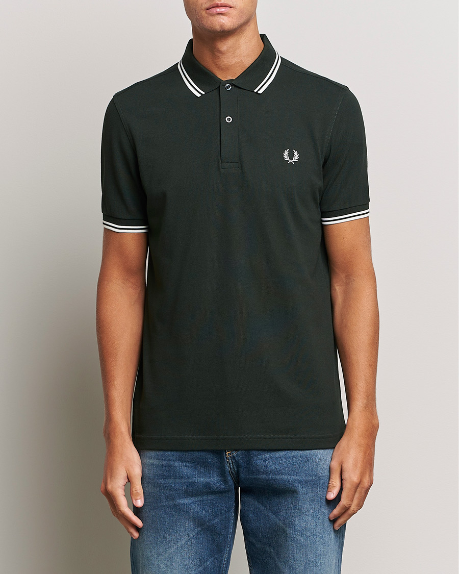 Mies | Pikeet | Fred Perry | Twin Tipped Polo Shirt Night Green