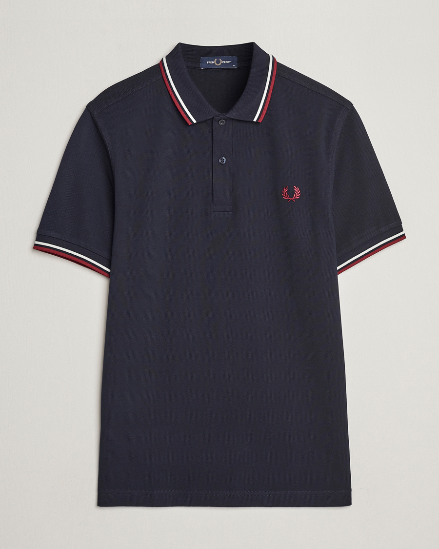 Mies | Pikeet | Fred Perry | Twin Tipped Polo Shirt Navy