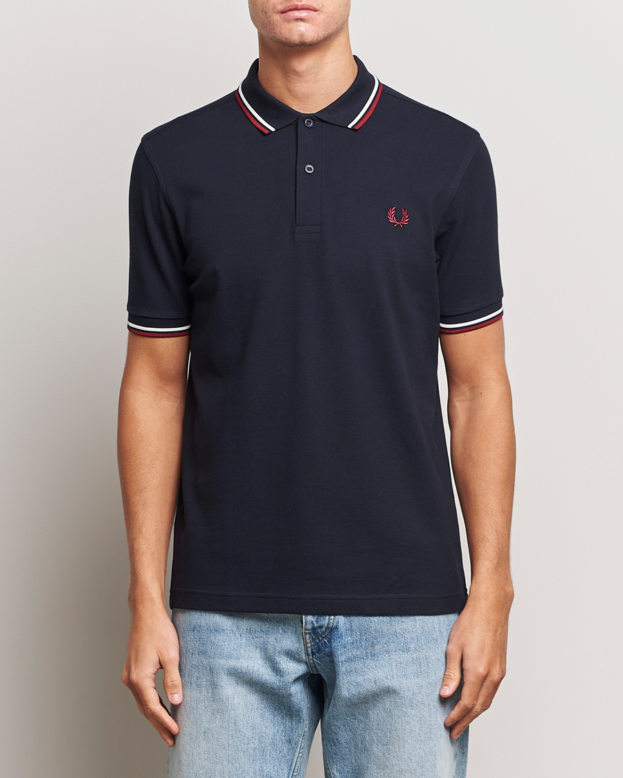 Mies |  | Fred Perry | Twin Tipped Polo Shirt Navy
