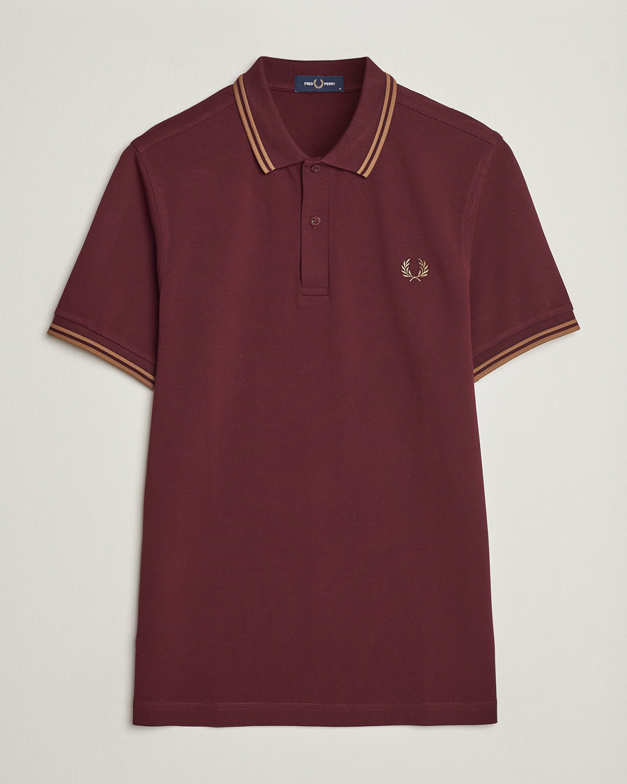 Mies | Pikeet | Fred Perry | Twin Tipped Polo Shirt Oxblood