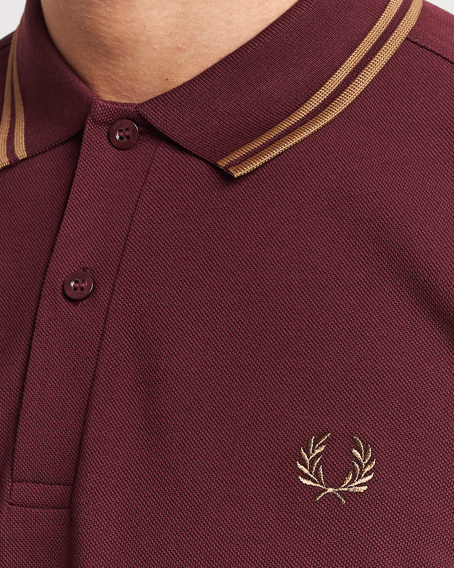 Mies | Pikeet | Fred Perry | Twin Tipped Polo Shirt Oxblood