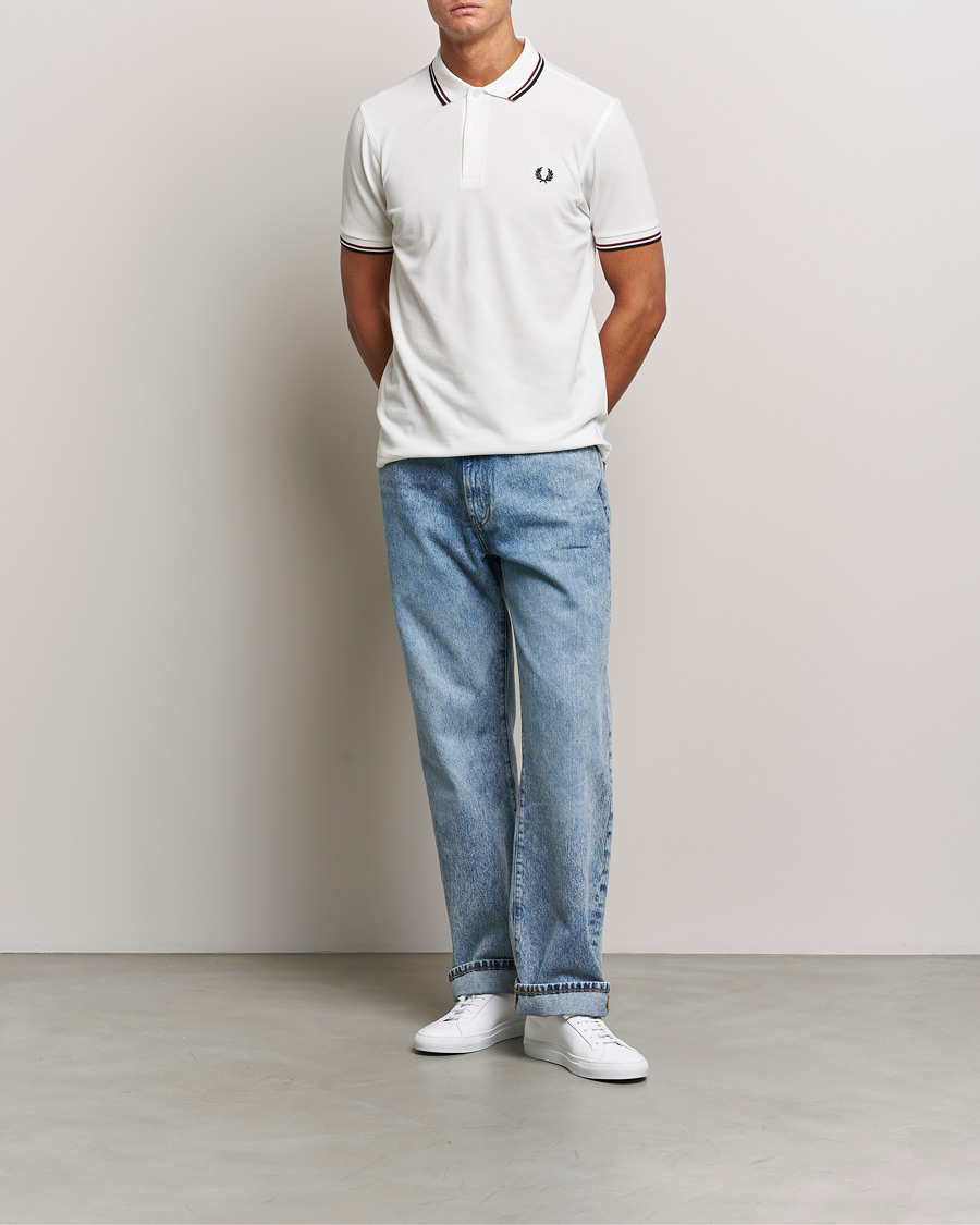 Mies | Pikeet | Fred Perry | Twin Tipped Polo Shirt Snow White