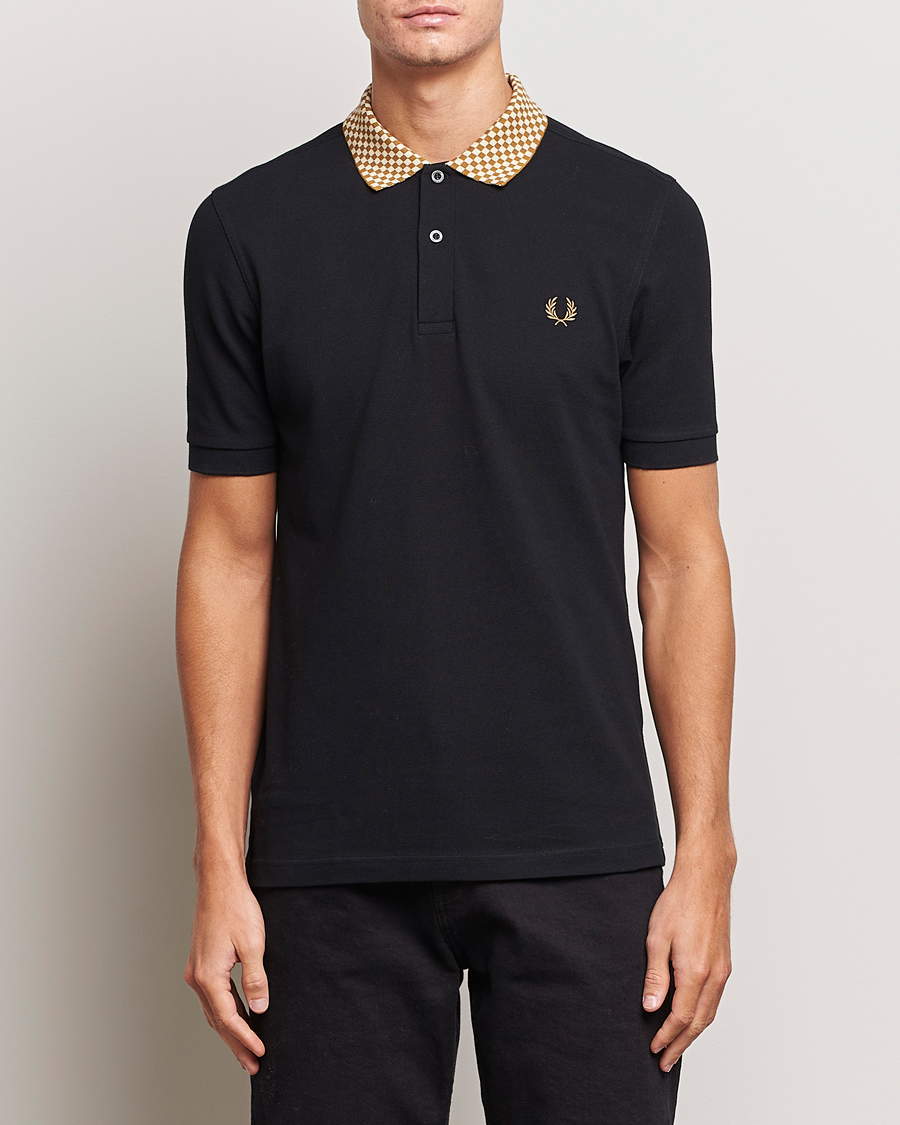 Mies |  | Fred Perry | Checkboard Collar Polo Black