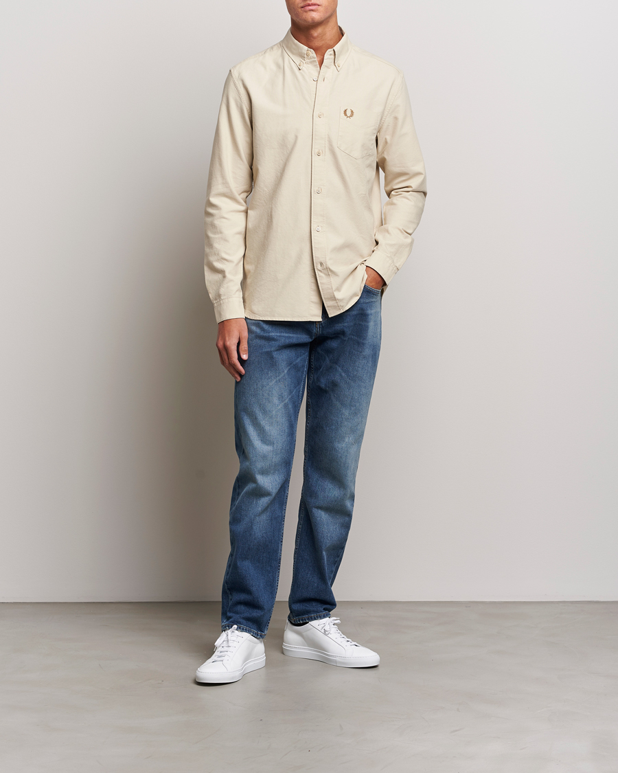 Mies | Kauluspaidat | Fred Perry | Oxford Shirt Oatmeal