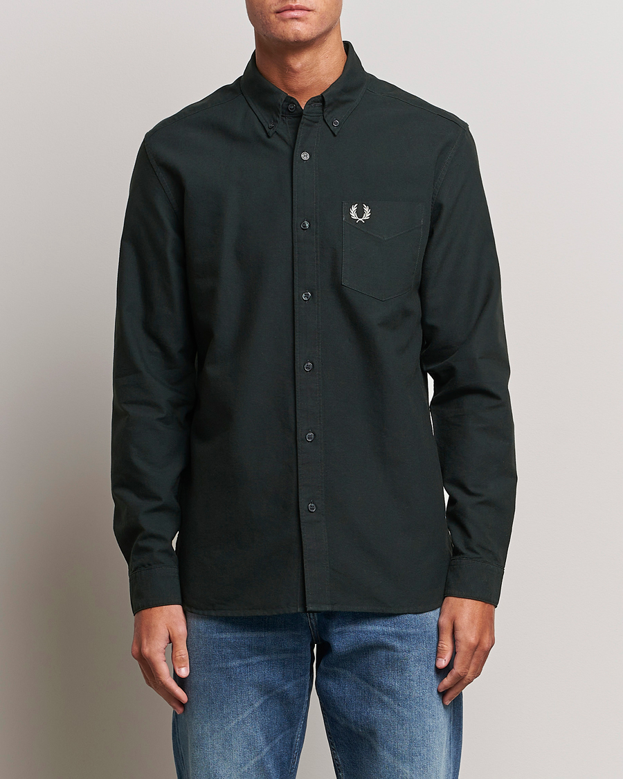 Mies |  | Fred Perry | Oxford Shirt Night Green