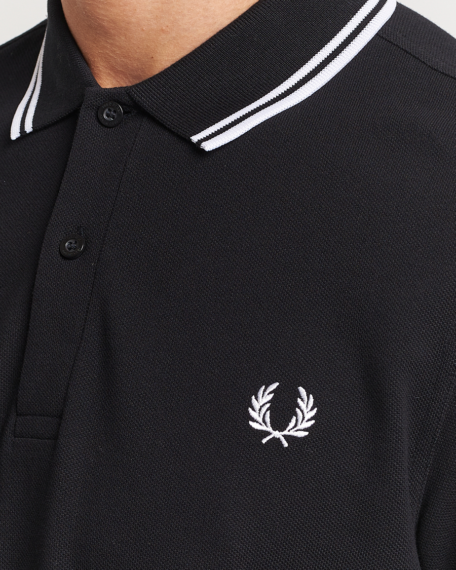 Mies | Pikeet | Fred Perry | Long Sleeve Twin Tipped Shirt Black
