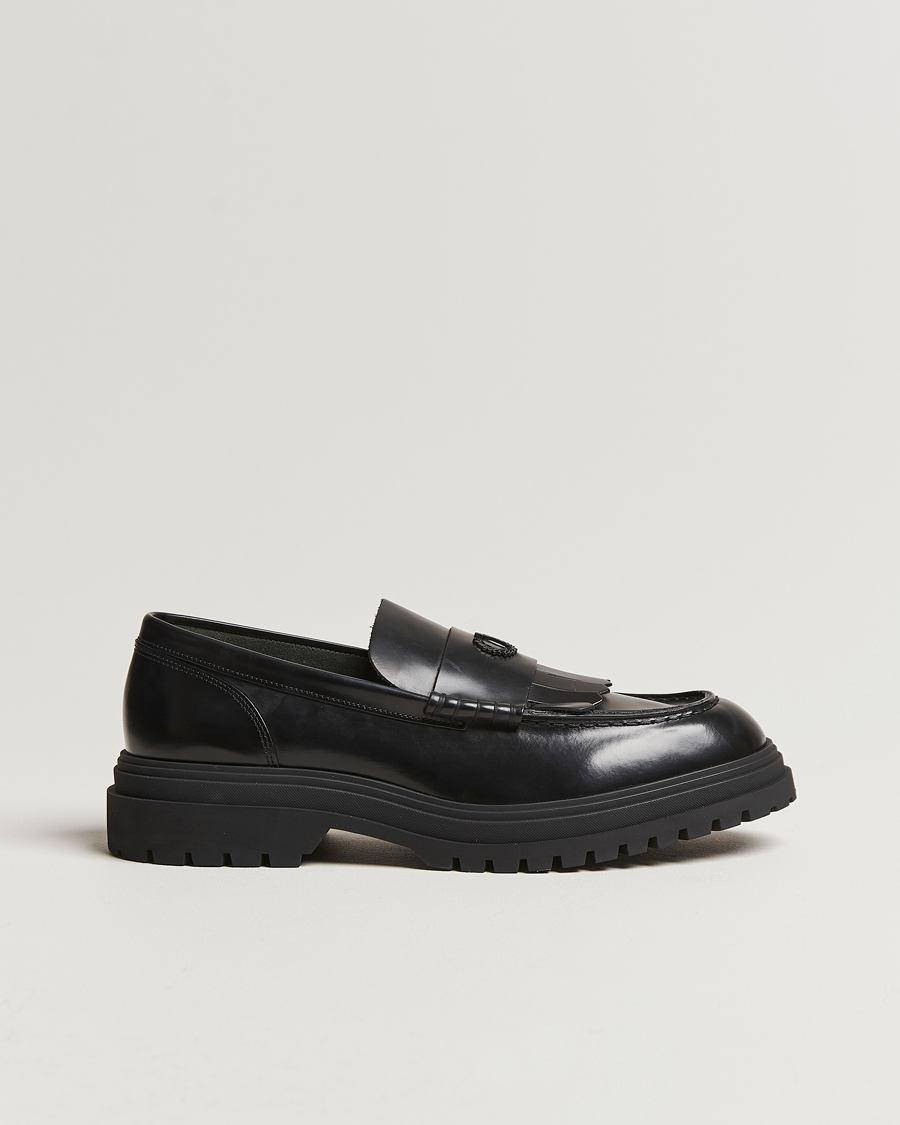 Mies | Fred Perry FP Leather Loafer Black | Fred Perry | FP Leather Loafer Black