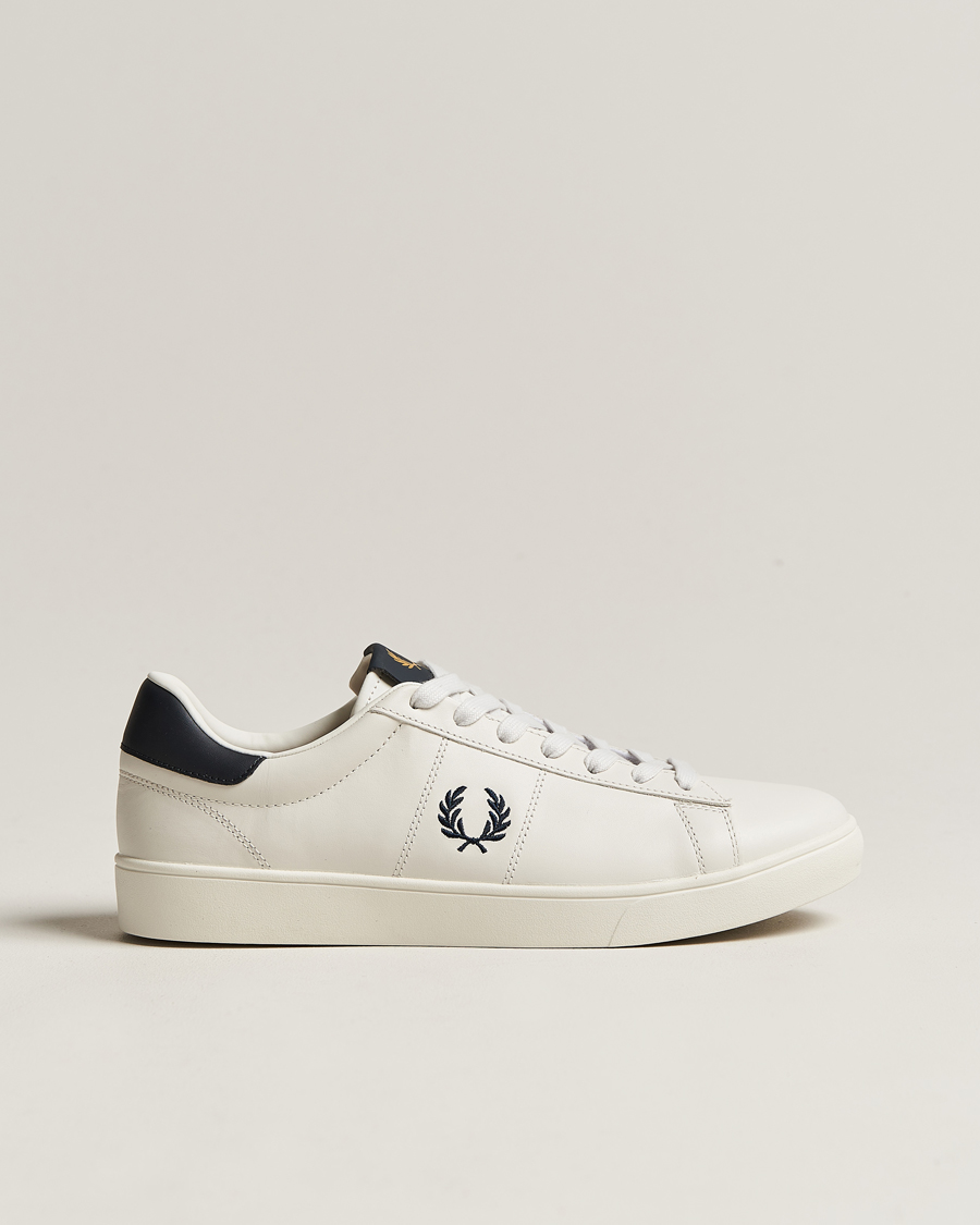 Mies | Tennarit | Fred Perry | Spencer Leather Sneakers Porcelain/Navy