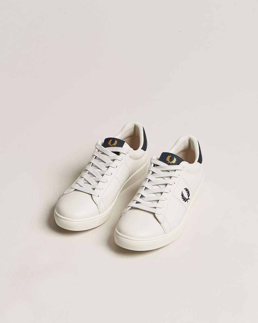 Mies | Tennarit | Fred Perry | Spencer Leather Sneakers Porcelain/Navy