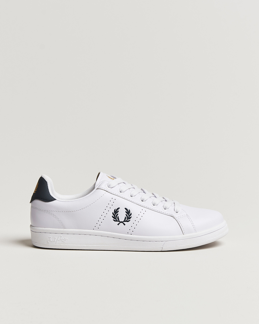 Mies | Tennarit | Fred Perry | B721 Leather Sneakers White/Navy