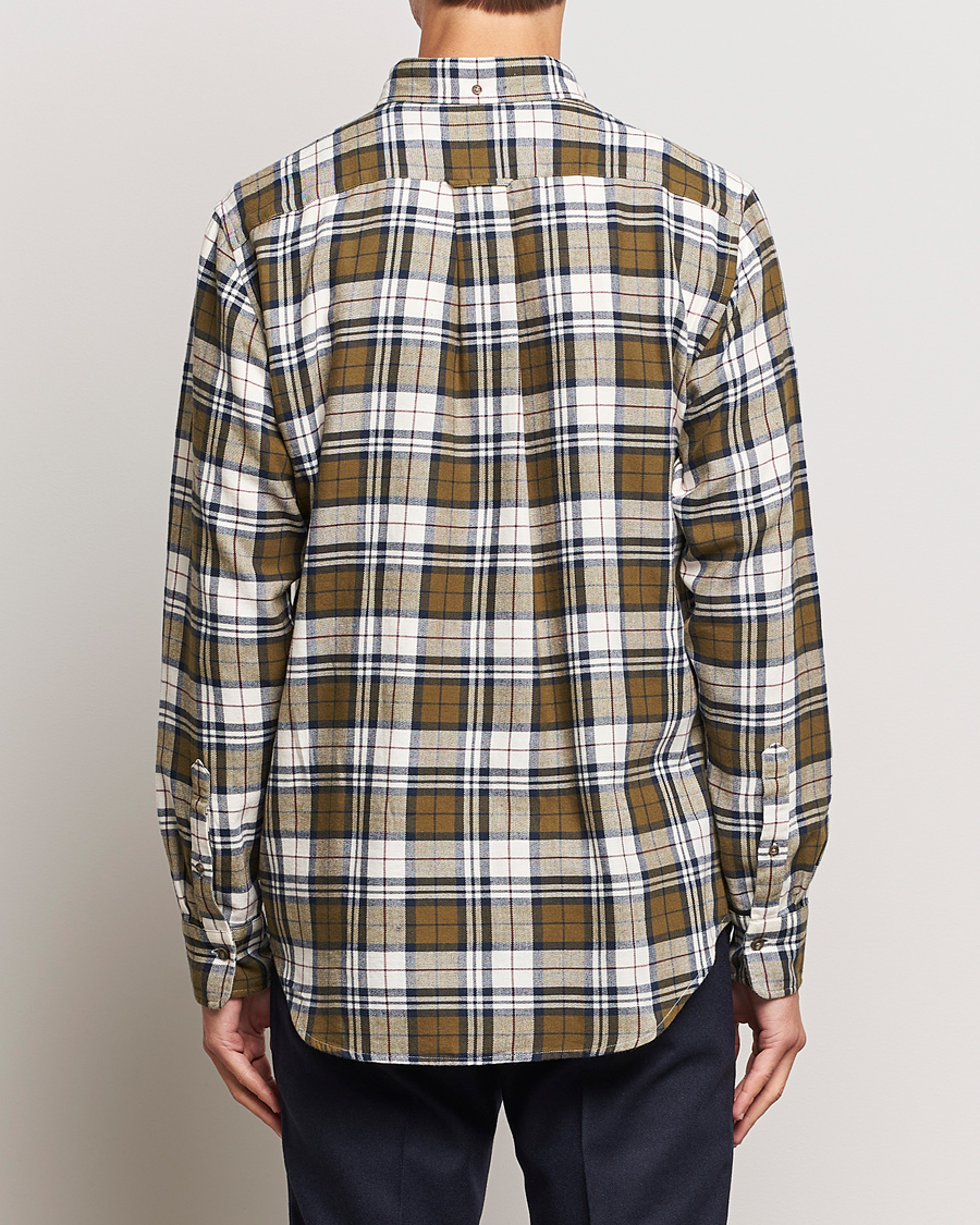 Mies | Kauluspaidat | GANT | Regular Fit Flannel Checked Shirt Dark Cactus