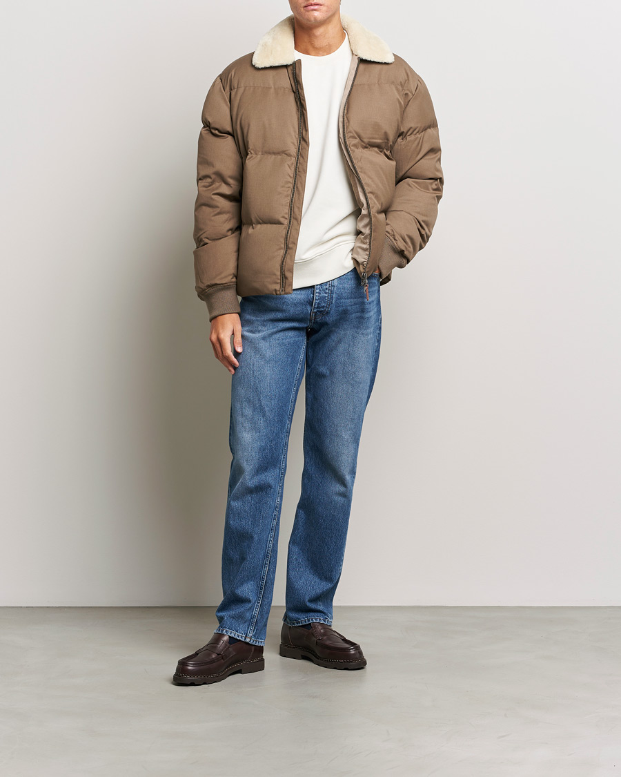 Mies | Takit | GANT | Padded Flannel Puffer Jacket Desert Brown