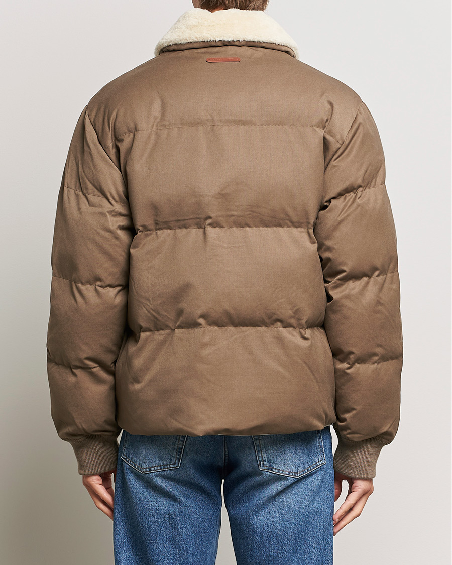 Mies | Takit | GANT | Padded Flannel Puffer Jacket Desert Brown