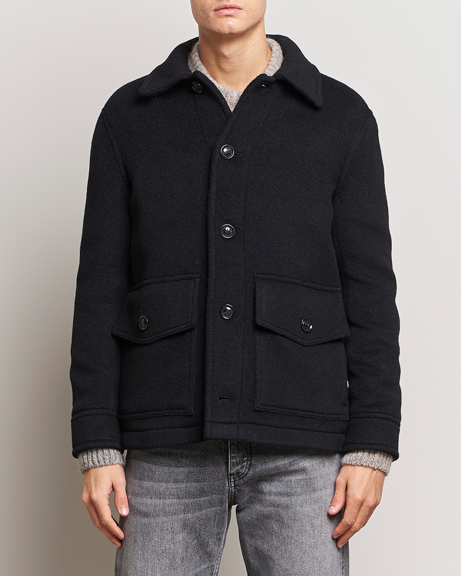 Mies | Casual takit | GANT | Short Wool Jacket Black