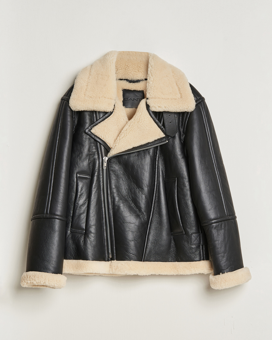 Mies | Takit | GANT | Heavy Shearling Jacket Black