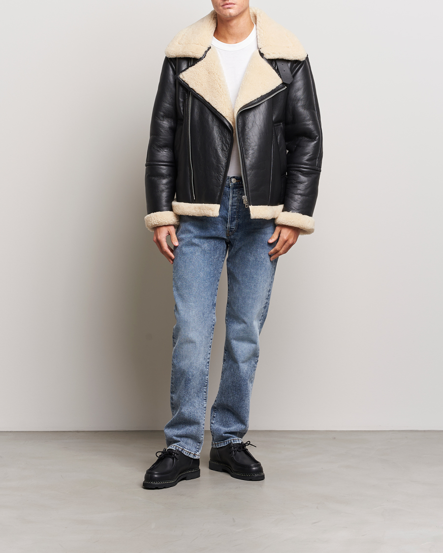 Mies | Takit | Gant | Heavy Shearling Jacket Black