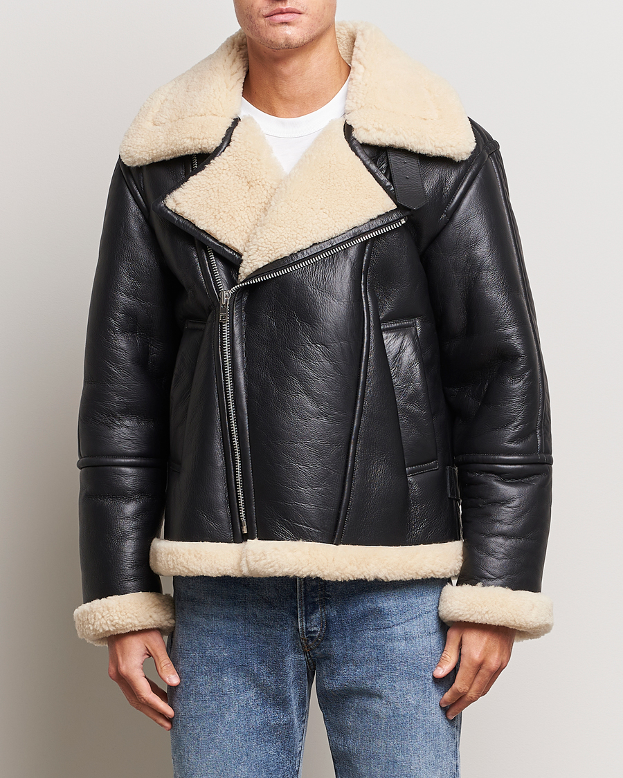 Mies | Takit | Gant | Heavy Shearling Jacket Black