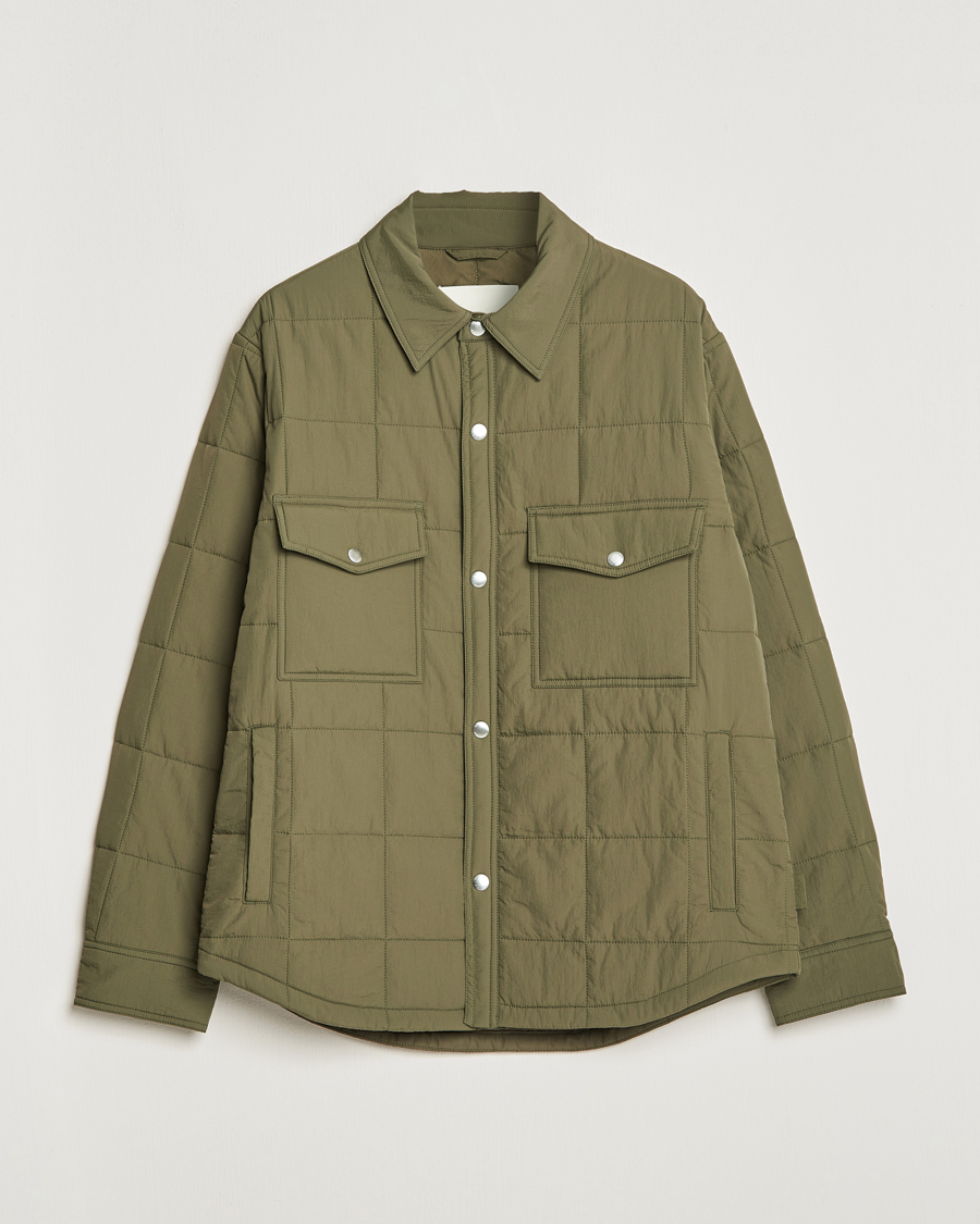 Mies | Takit | GANT | Quilted Shirt Jacket Calamata Green