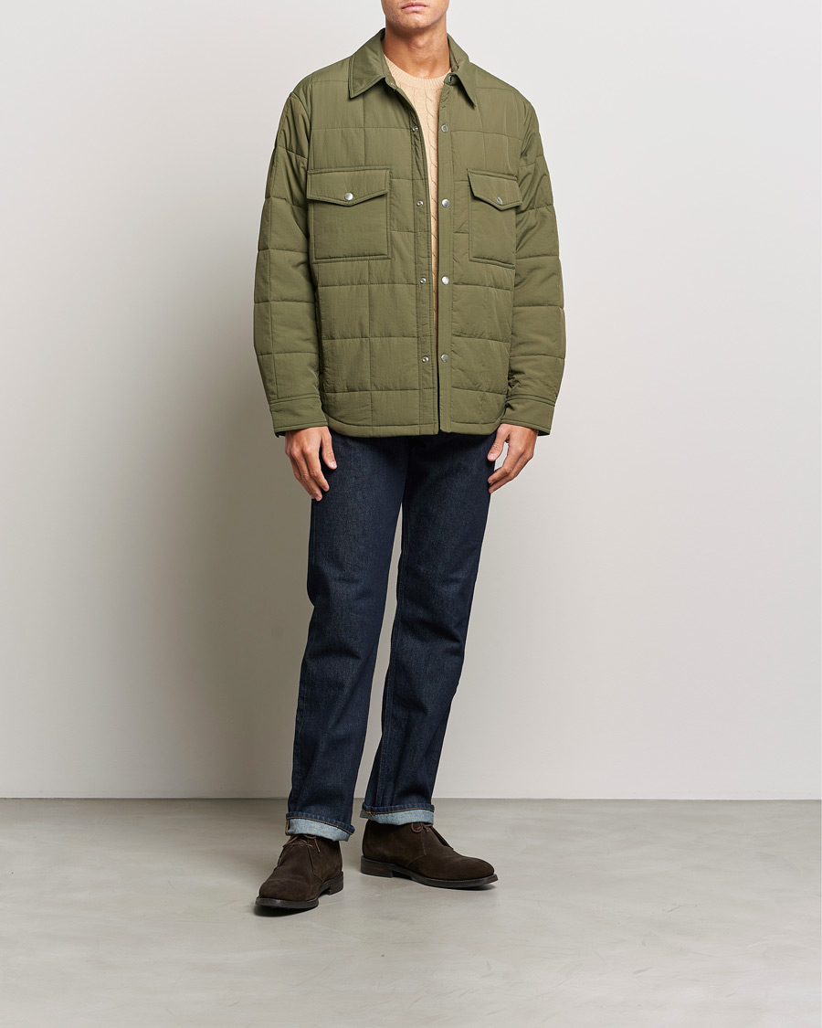 Mies | Takit | GANT | Quilted Shirt Jacket Calamata Green