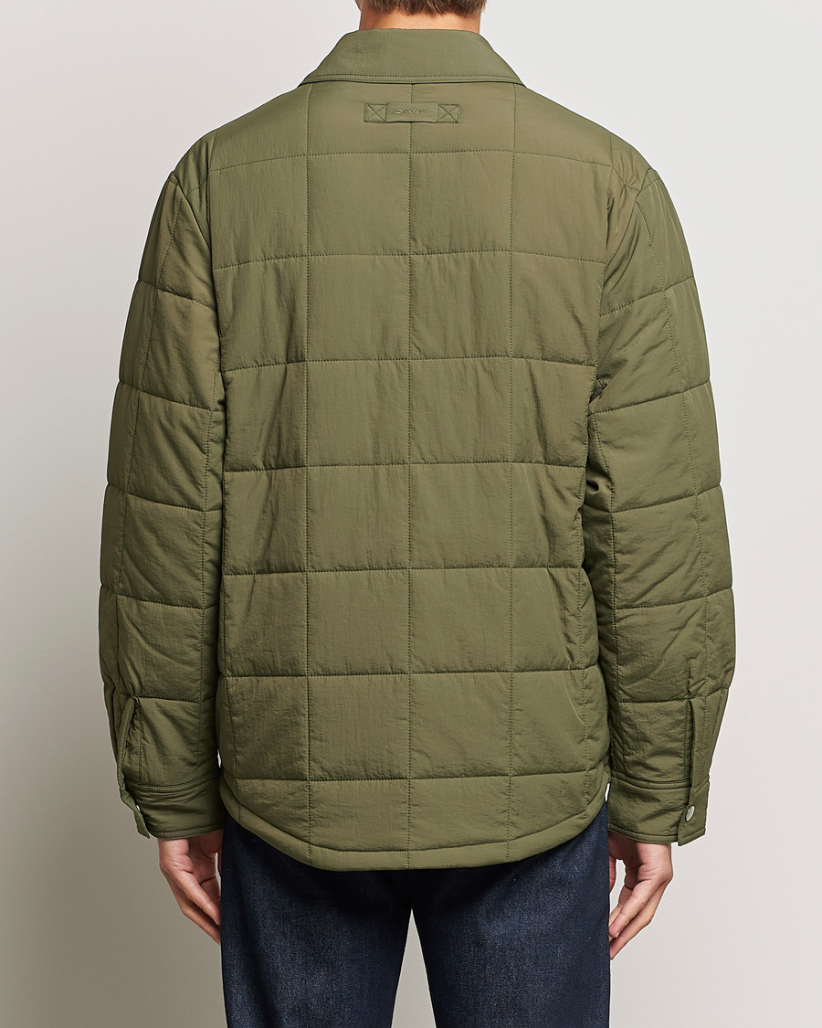 Mies | Takit | GANT | Quilted Shirt Jacket Calamata Green