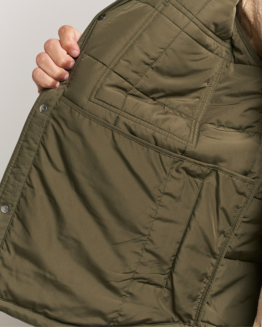 Mies | Takit | GANT | Quilted Shirt Jacket Calamata Green
