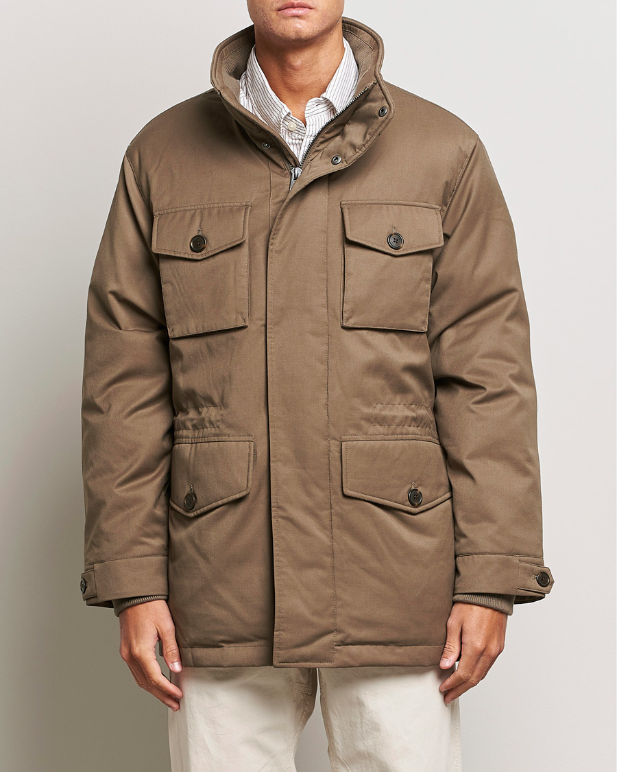 Mies |  | GANT | Flannel Padded Field jacket Desert Brown