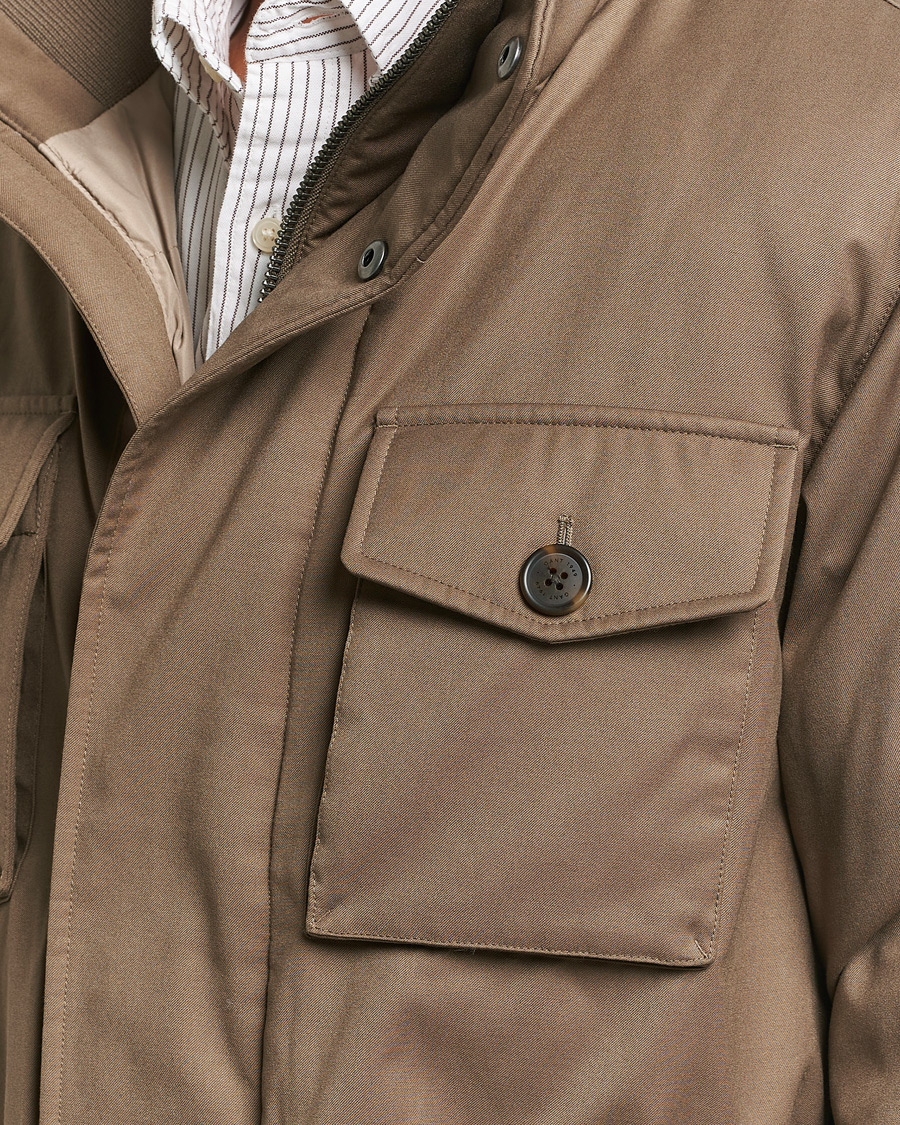 Mies | Takit | GANT | Flannel Padded Field jacket Desert Brown